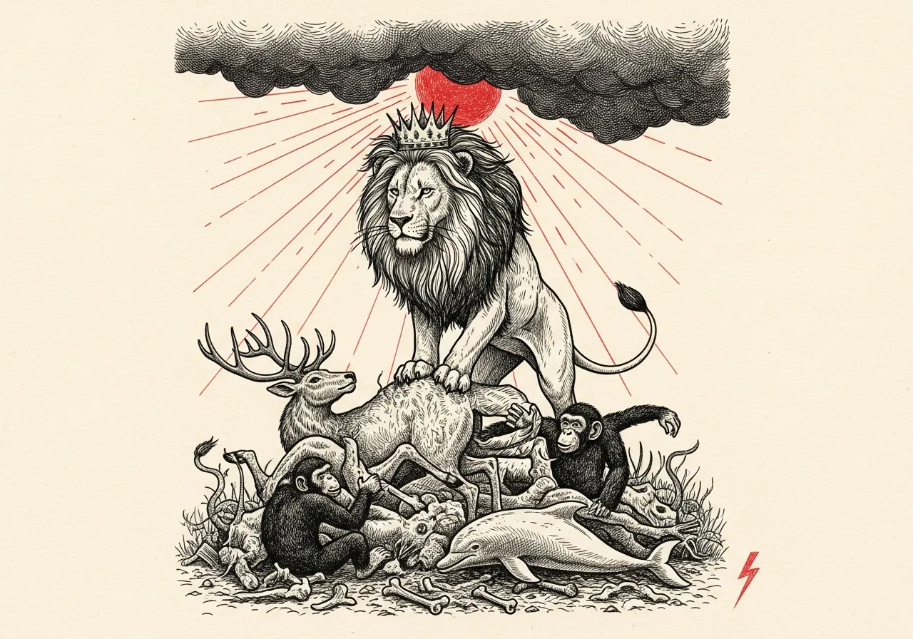 An etched pen-and-ink illustration with a red accent, evoking "Spain beat Sweden by two goals to one.".