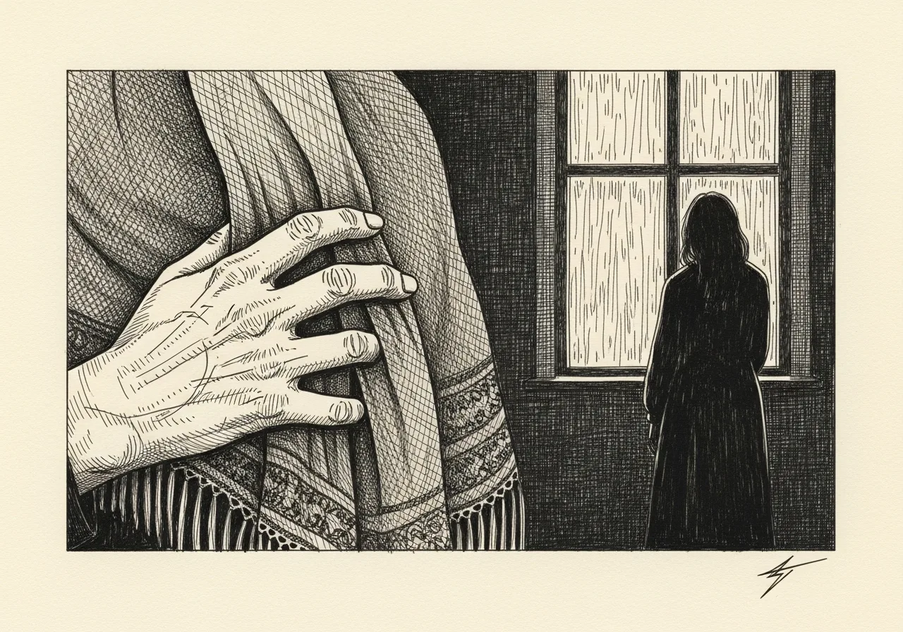 An etched pen-and-ink illustration with a blue accent, evoking "There is no football tomorrow…boo hoo.".