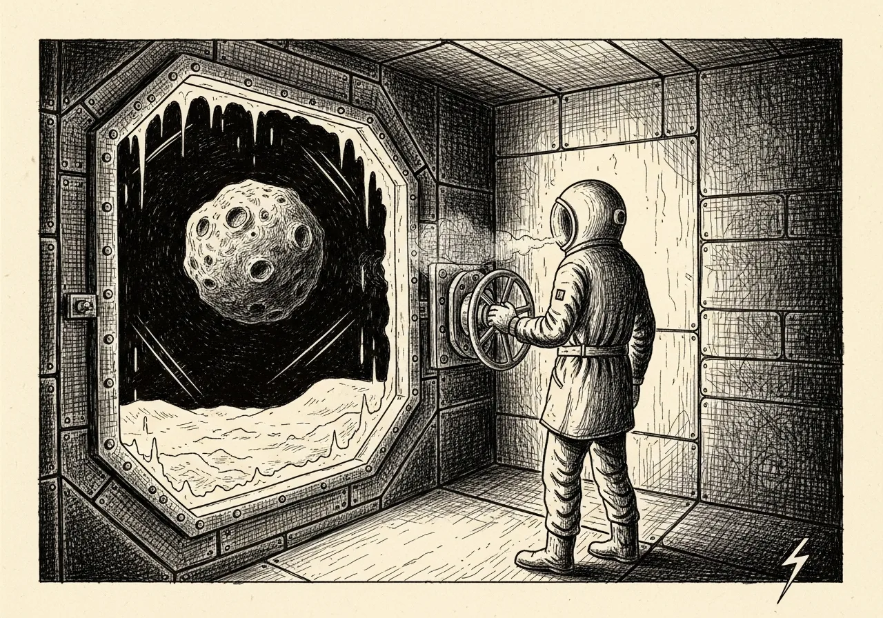 An etched pen-and-ink illustration with a purple accent, evoking "You’re not as bright".